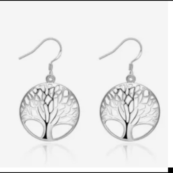 ***Donated*** tree dangling earrings - Picture 1 of 2